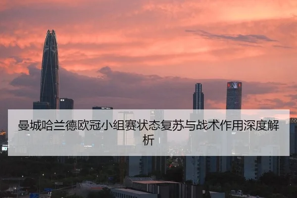 曼城哈兰德欧冠小组赛状态复苏与战术作用深度解析